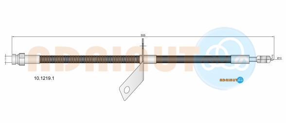 Тормозной шланг   10.1219.1   ADRIAUTO