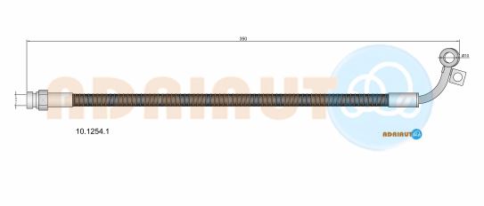 Гальмівний шланг   10.1254.1   ADRIAUTO