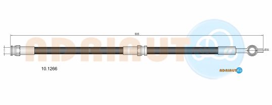 Гальмівний шланг   10.1266   ADRIAUTO