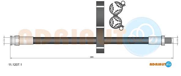 Гальмівний шланг   11.1207.1   ADRIAUTO