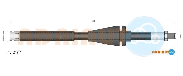 Гальмівний шланг   11.1217.1   ADRIAUTO