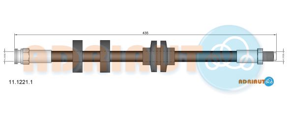 Гальмівний шланг   11.1221.1   ADRIAUTO