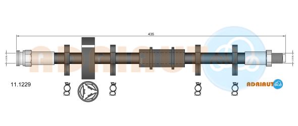 Гальмівний шланг   11.1229   ADRIAUTO