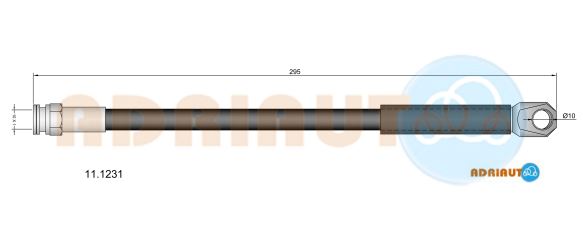 Гальмівний шланг   11.1231   ADRIAUTO