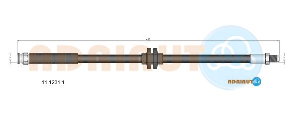 Тормозной шланг   11.1231.1   ADRIAUTO