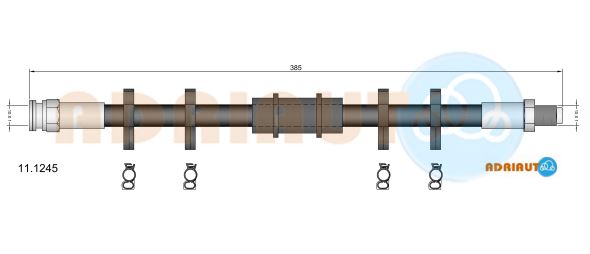 Гальмівний шланг   11.1245   ADRIAUTO