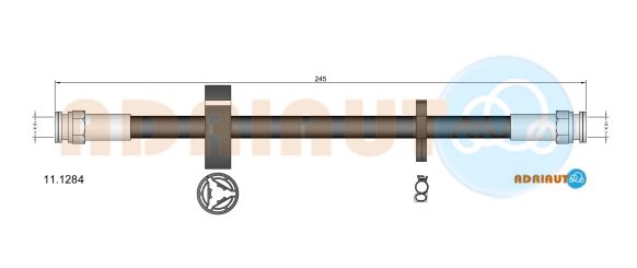 Тормозной шланг   11.1284   ADRIAUTO