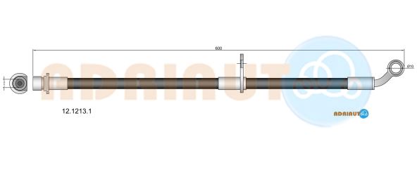 Тормозной шланг   12.1213.1   ADRIAUTO