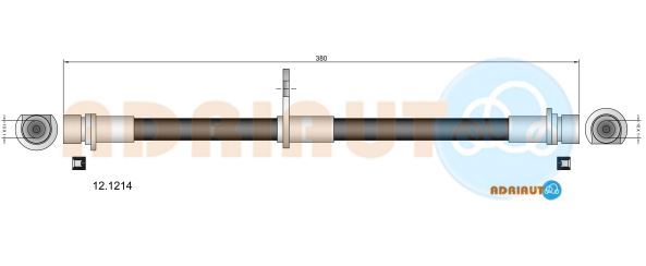 Гальмівний шланг   12.1214   ADRIAUTO