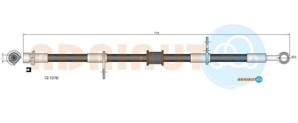 Тормозной шланг   12.1216   ADRIAUTO