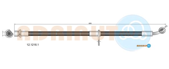 Тормозной шланг   12.1218.1   ADRIAUTO