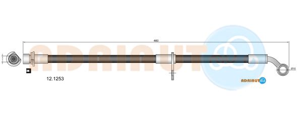 Тормозной шланг   12.1253   ADRIAUTO