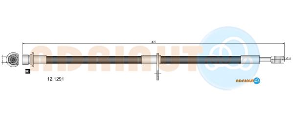 Тормозной шланг   12.1291   ADRIAUTO