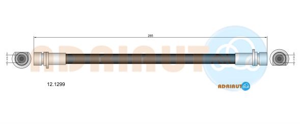 Тормозной шланг   12.1299   ADRIAUTO