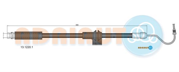 Гальмівний шланг   13.1220.1   ADRIAUTO
