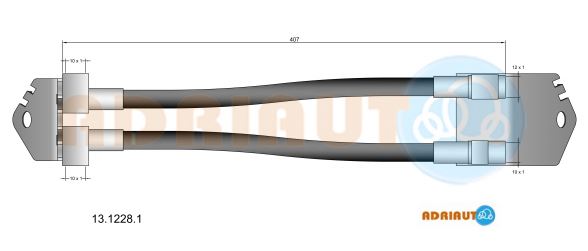 Тормозной шланг   13.1228.1   ADRIAUTO