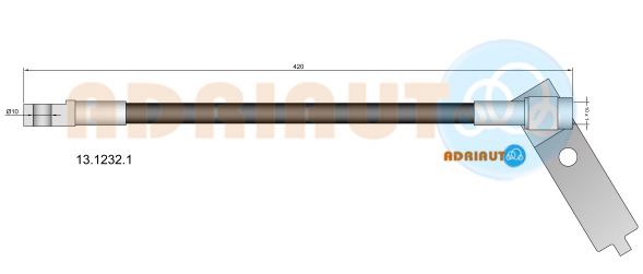 Гальмівний шланг   13.1232.1   ADRIAUTO