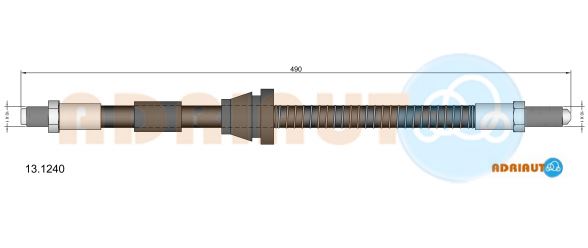 Тормозной шланг   13.1240   ADRIAUTO