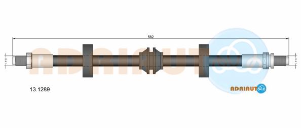 Тормозной шланг   13.1289   ADRIAUTO