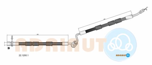 Тормозной шланг   22.1200.1   ADRIAUTO