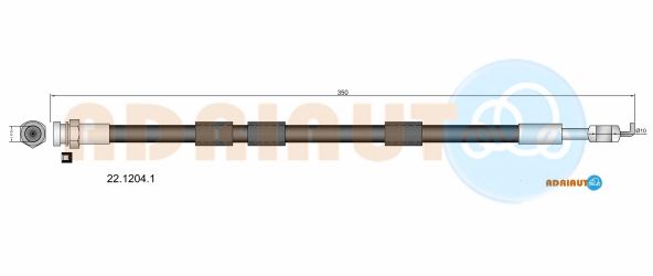 Гальмівний шланг   22.1204.1   ADRIAUTO
