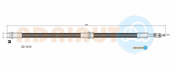 Гальмівний шланг   22.1210   ADRIAUTO