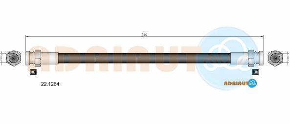 Гальмівний шланг   22.1264   ADRIAUTO