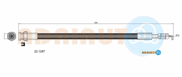 Гальмівний шланг   22.1287   ADRIAUTO