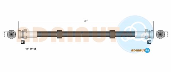 Гальмівний шланг   22.1288   ADRIAUTO