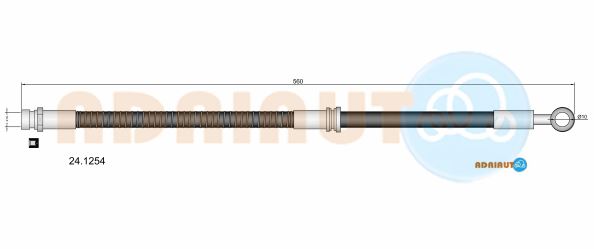 Тормозной шланг   24.1254   ADRIAUTO