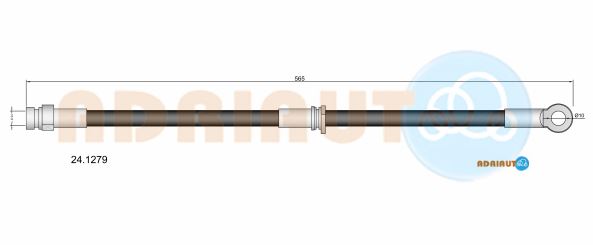 Гальмівний шланг   24.1279   ADRIAUTO