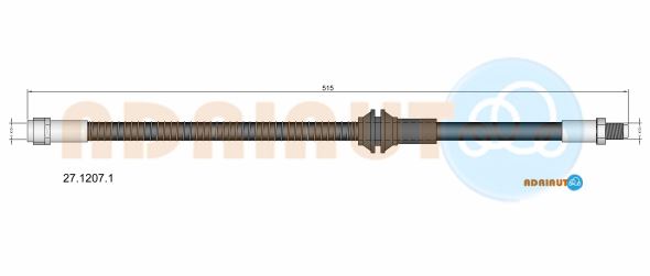 Тормозной шланг   27.1207.1   ADRIAUTO