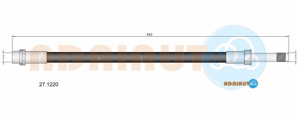 Гальмівний шланг   27.1220   ADRIAUTO