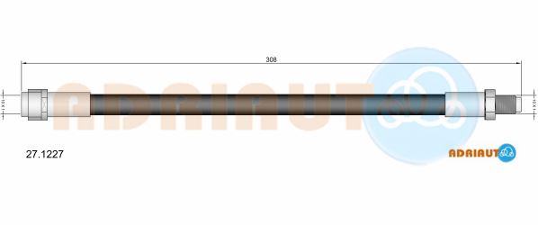 Тормозной шланг   27.1227   ADRIAUTO