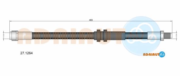 Гальмівний шланг   27.1264   ADRIAUTO