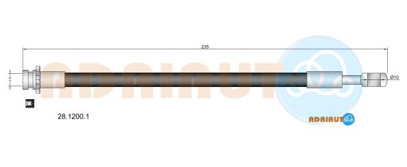 Гальмівний шланг   28.1200.1   ADRIAUTO
