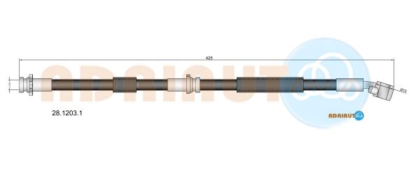 Тормозной шланг   28.1203.1   ADRIAUTO