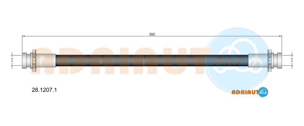 Тормозной шланг   28.1207.1   ADRIAUTO