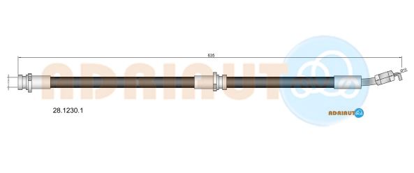 Тормозной шланг   28.1230.1   ADRIAUTO