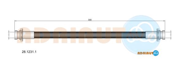 Тормозной шланг   28.1231.1   ADRIAUTO