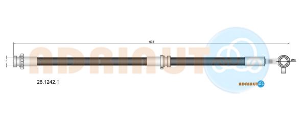 Гальмівний шланг   28.1242.1   ADRIAUTO