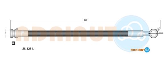 Тормозной шланг   28.1261.1   ADRIAUTO