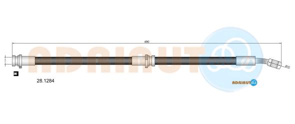 Тормозной шланг   28.1284   ADRIAUTO