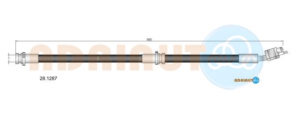 Тормозной шланг   28.1287   ADRIAUTO