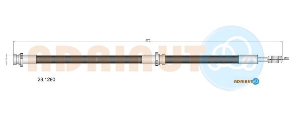Гальмівний шланг   28.1290   ADRIAUTO