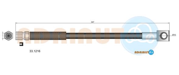 Гальмівний шланг   33.1216   ADRIAUTO