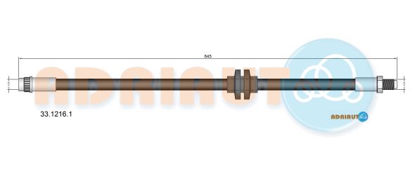 Гальмівний шланг   33.1216.1   ADRIAUTO