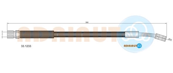Гальмівний шланг   33.1233   ADRIAUTO