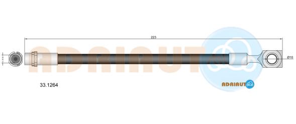 Гальмівний шланг   33.1264   ADRIAUTO