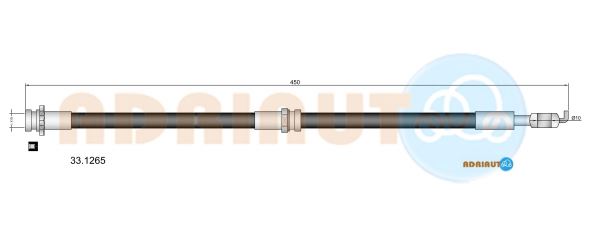 Тормозной шланг   33.1265   ADRIAUTO
